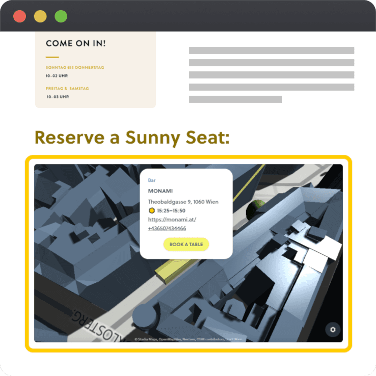 Reserve a Sunny Seat